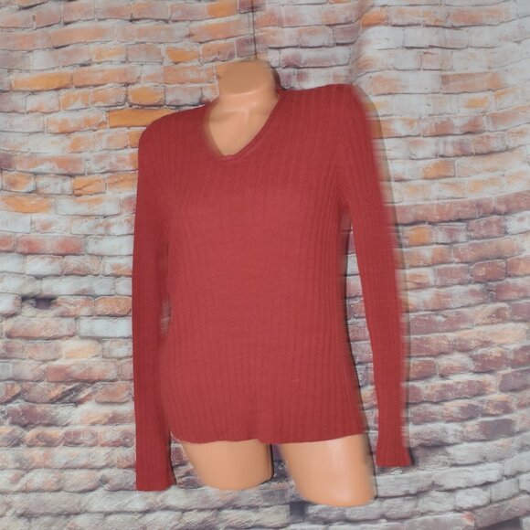 Ralph Lauren Medium Silk V neck Ribbed Sweater Cardigan Silk Linen Blend - Picture 11 of 11